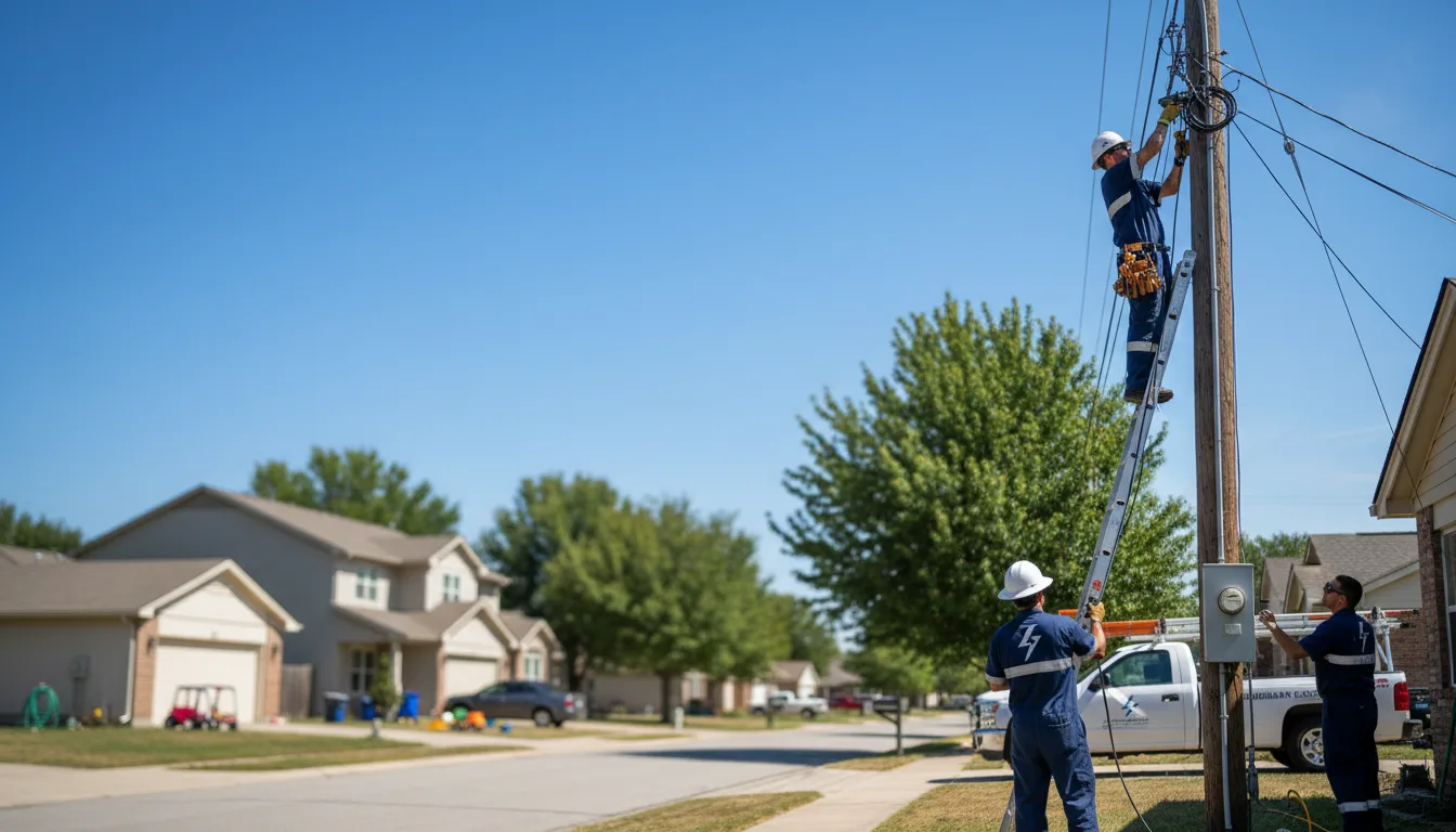 Residential electrician providing installation services in Clarksburg, OH